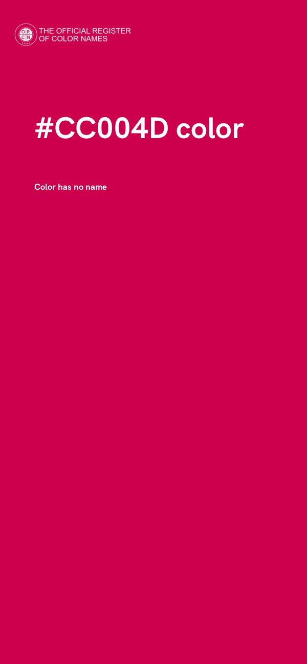 #CC004D color image