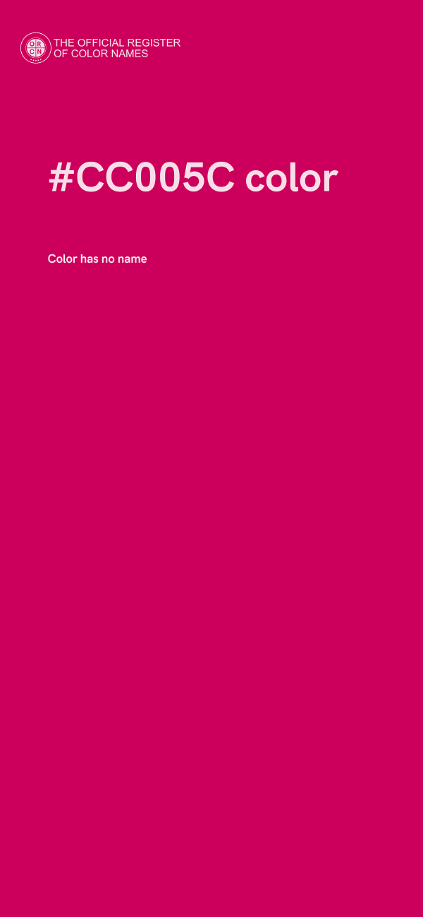 #CC005C color image