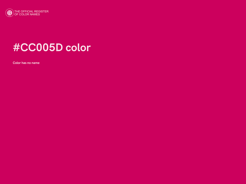 #CC005D color image