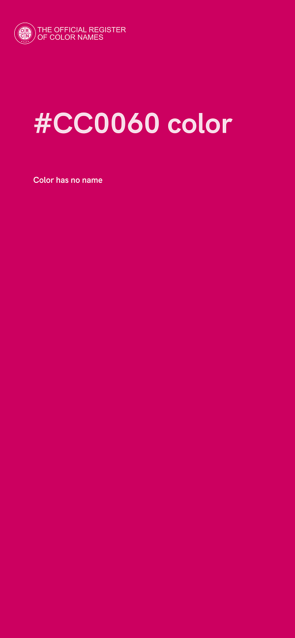 #CC0060 color image