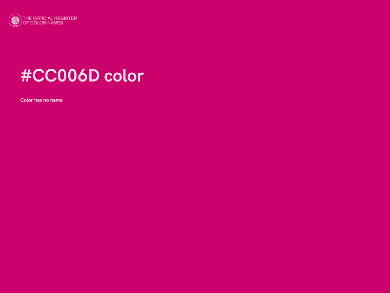 #CC006D color image