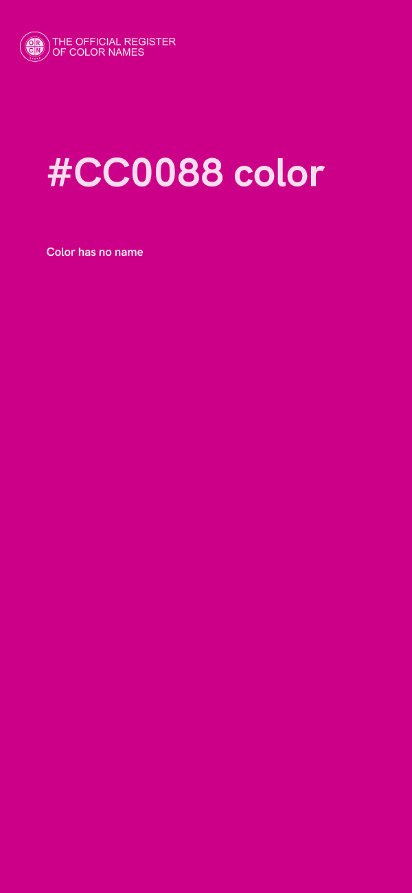 #CC0088 color image