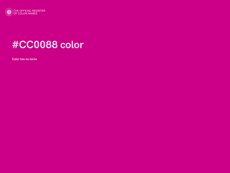 #CC0088 color image
