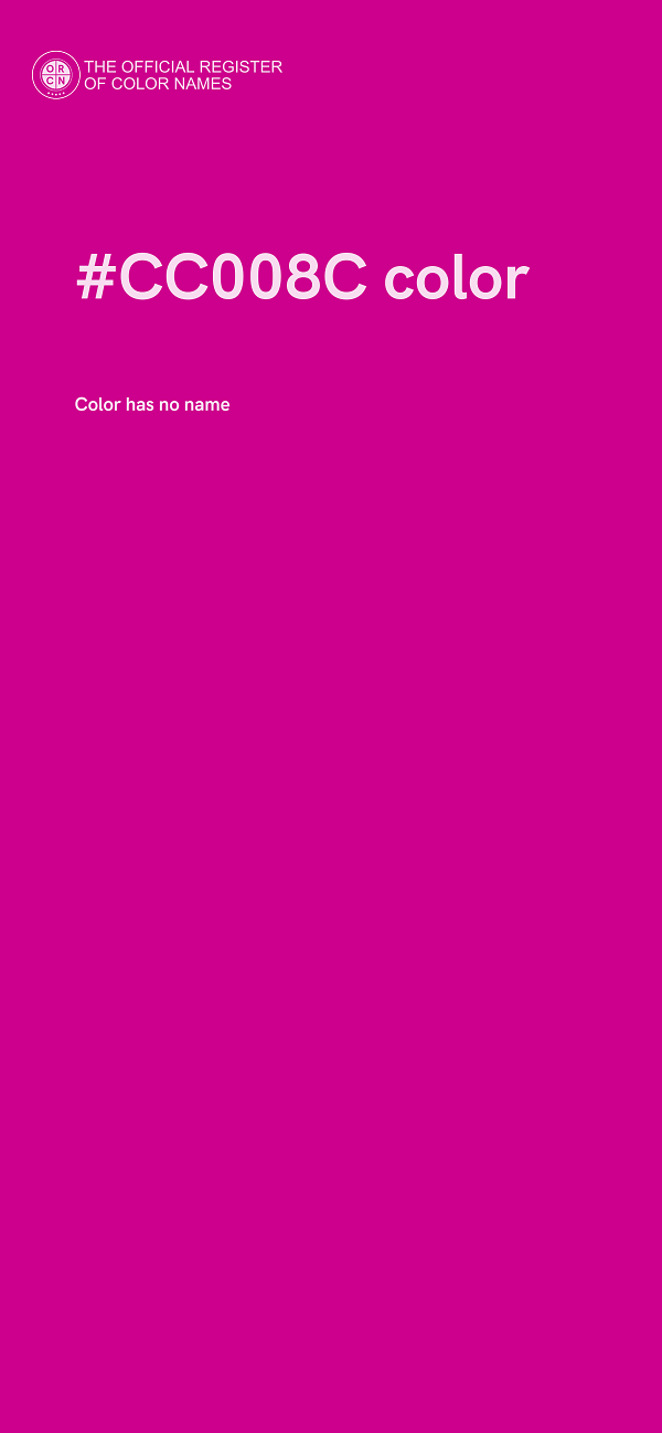 #CC008C color image