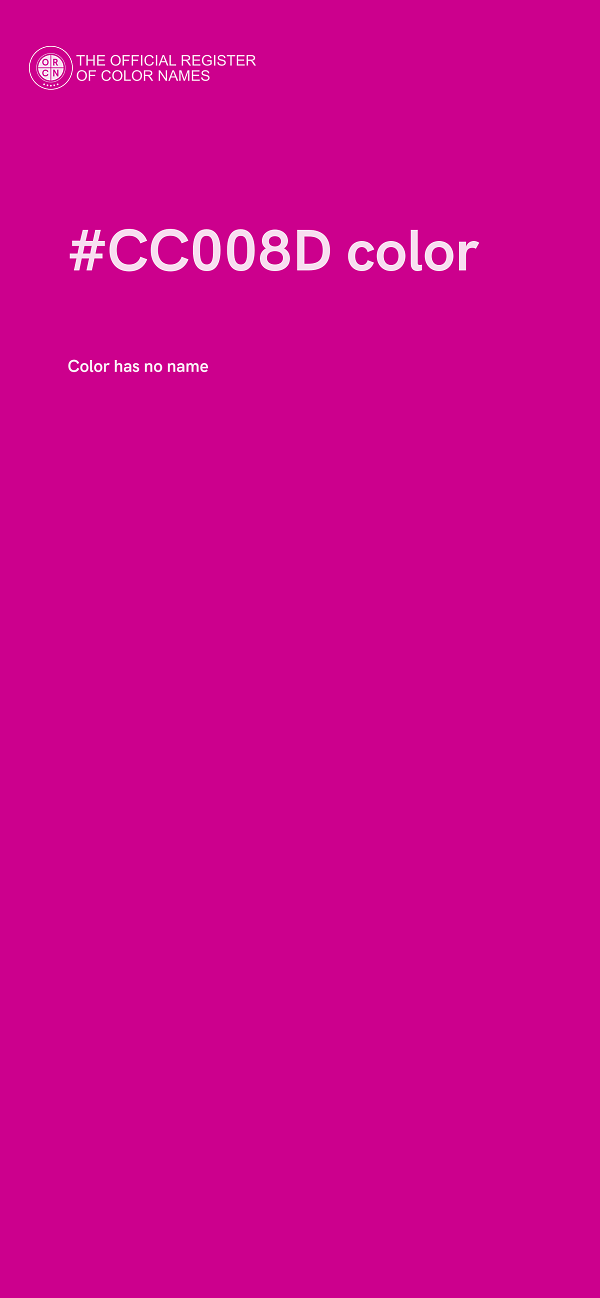 #CC008D color image