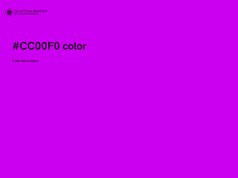 #CC00F0 color image