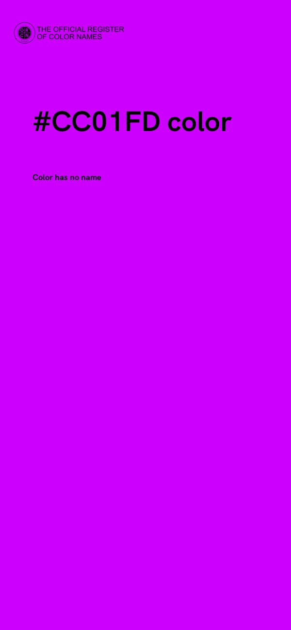 #CC01FD color image