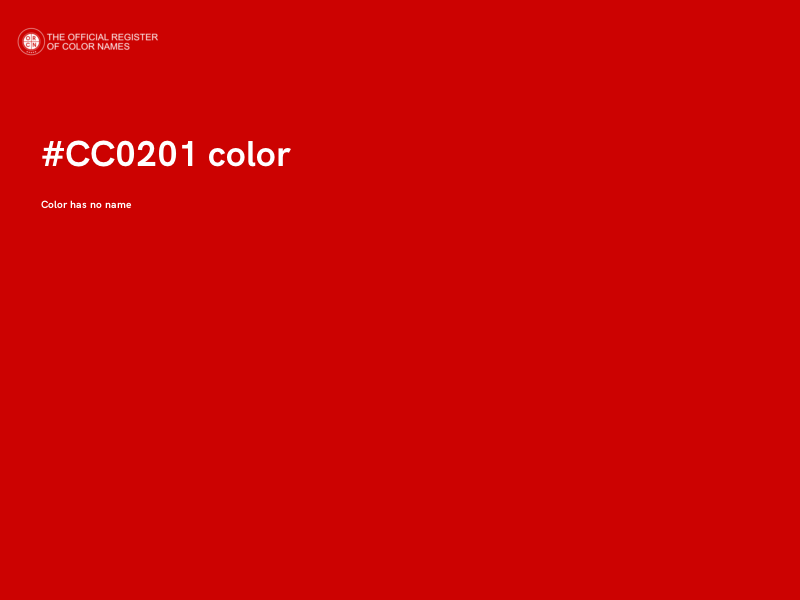 #CC0201 color image