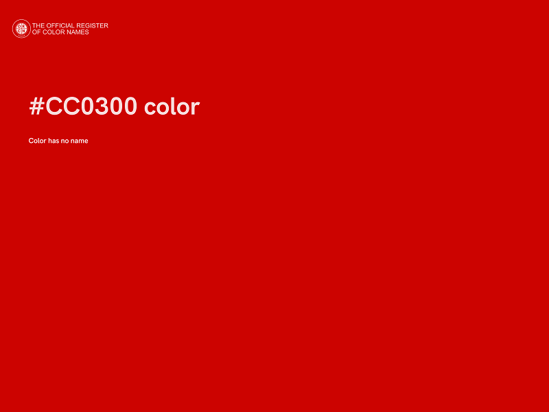 #CC0300 color image