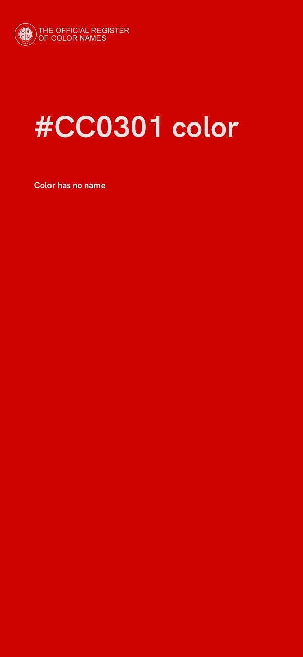 #CC0301 color image