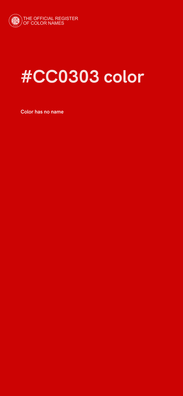 #CC0303 color image