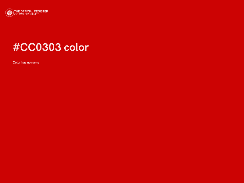 #CC0303 color image