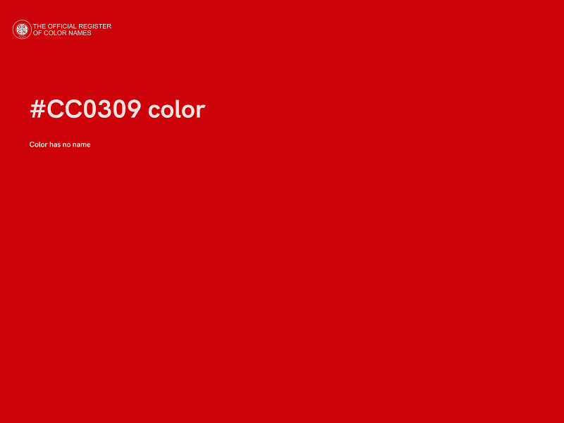 #CC0309 color image