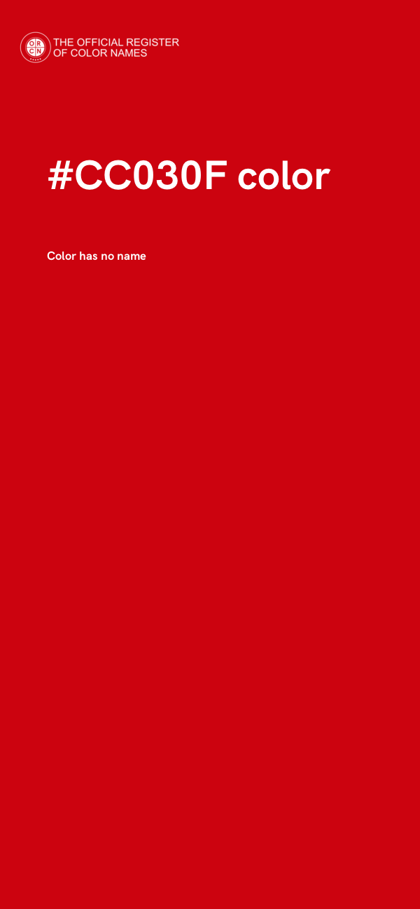 #CC030F color image
