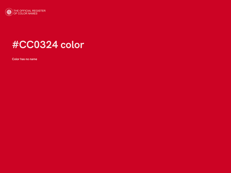 #CC0324 color image