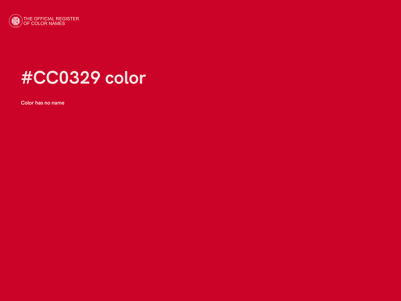 #CC0329 color image