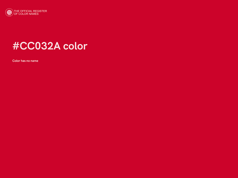 #CC032A color image