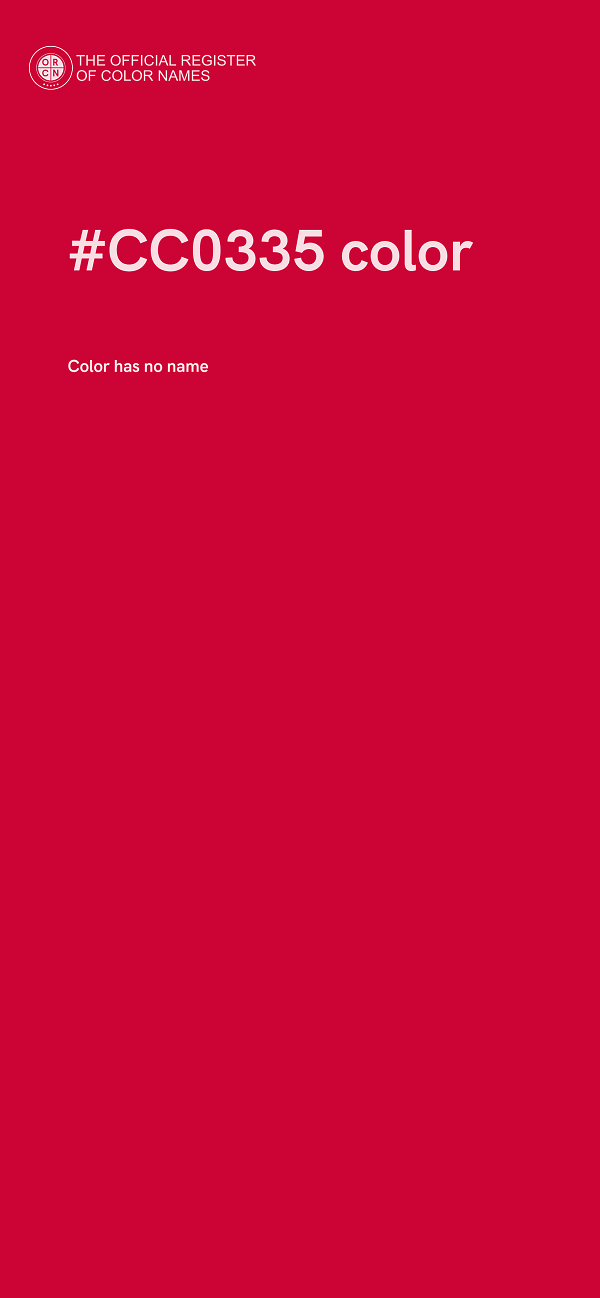 #CC0335 color image
