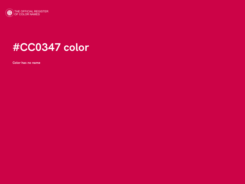 #CC0347 color image