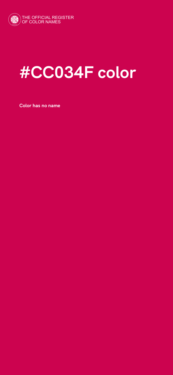 #CC034F color image