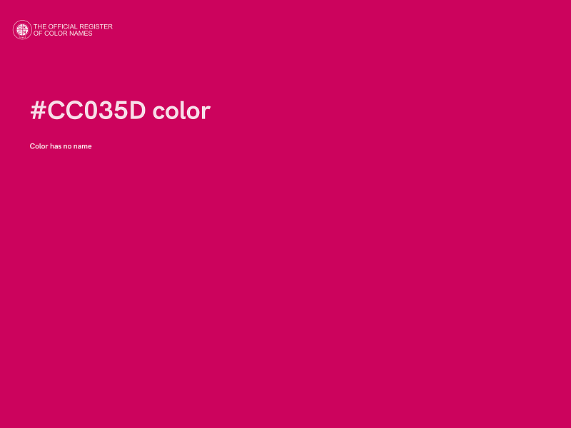 #CC035D color image