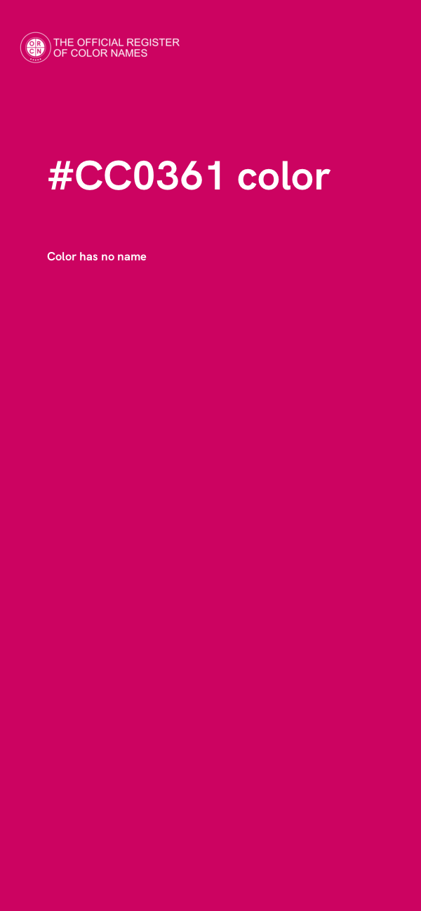 #CC0361 color image