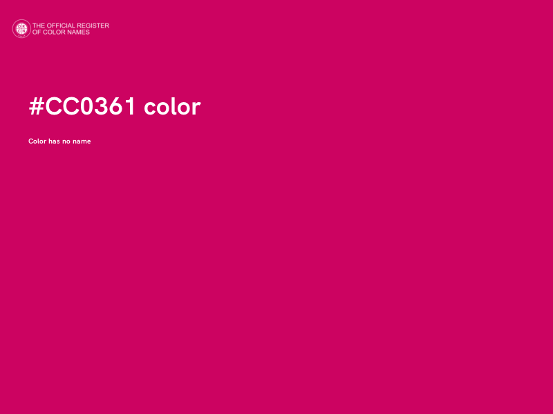 #CC0361 color image