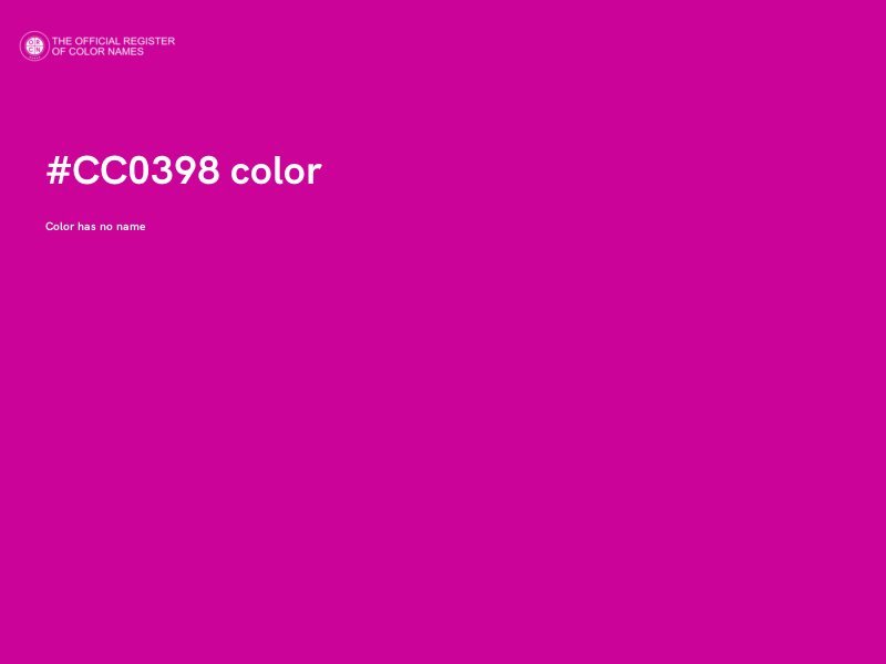 #CC0398 color image