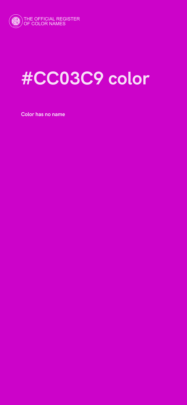 #CC03C9 color image