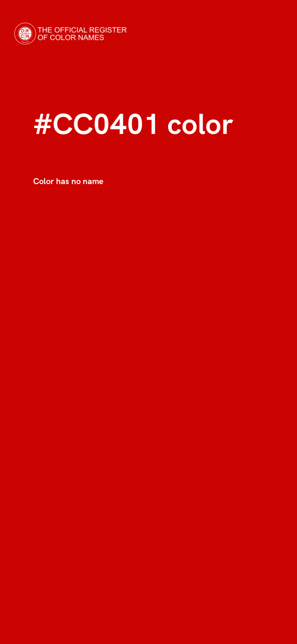 #CC0401 color image