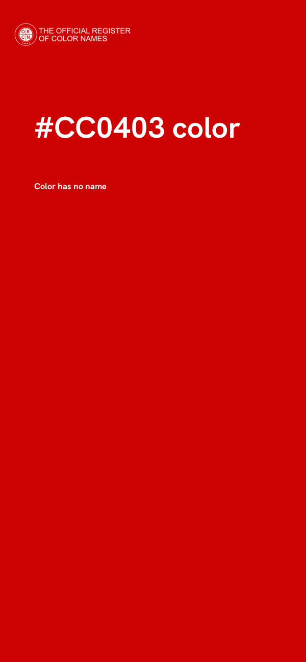 #CC0403 color image