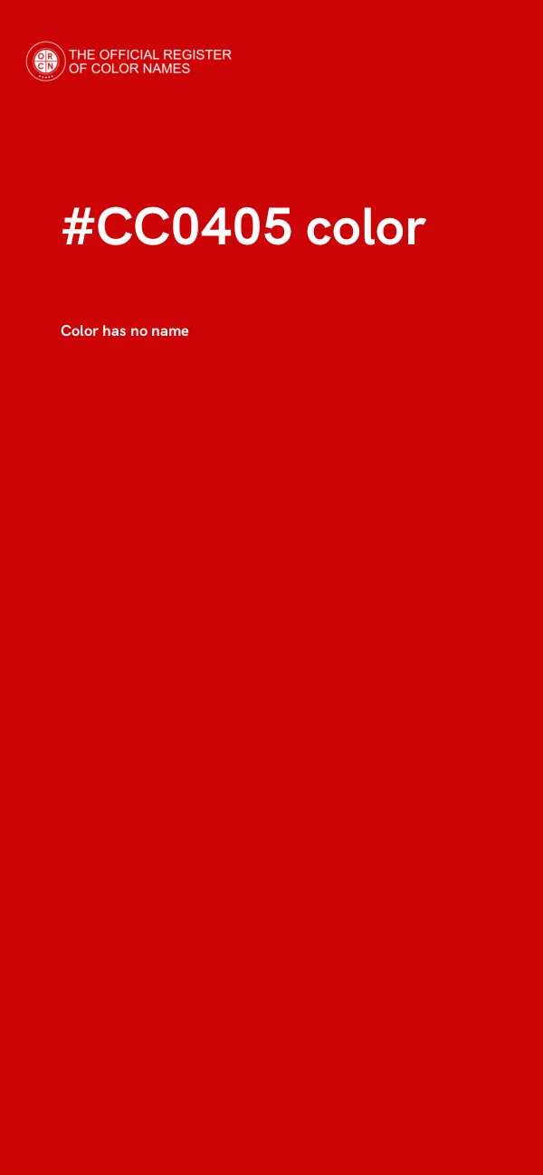 #CC0405 color image