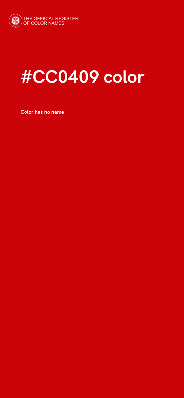 #CC0409 color image