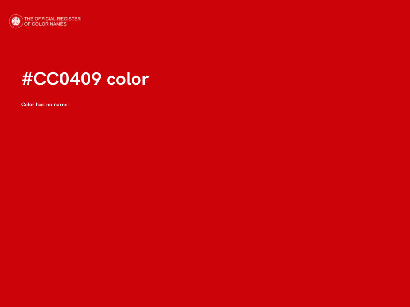 #CC0409 color image
