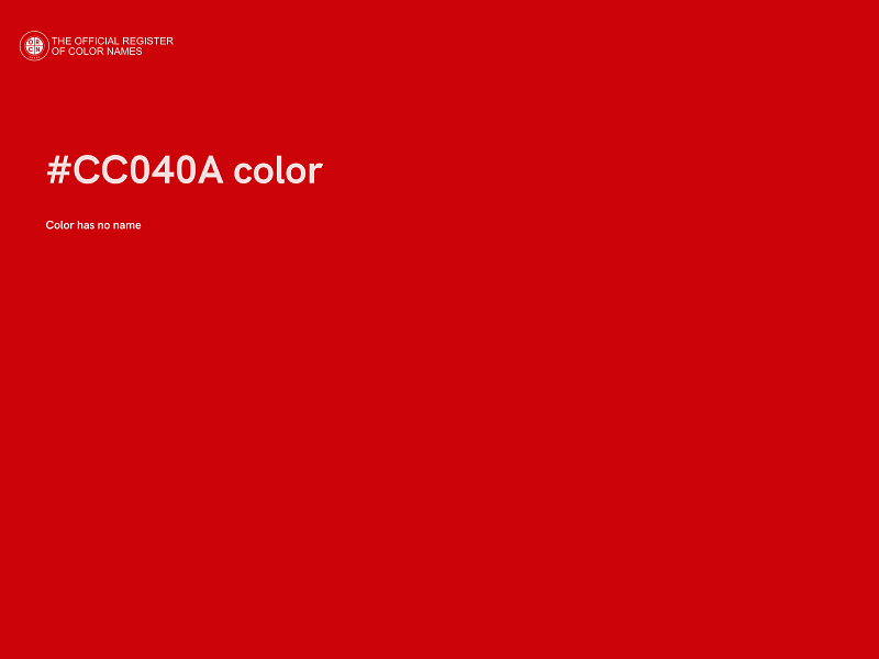 #CC040A color image