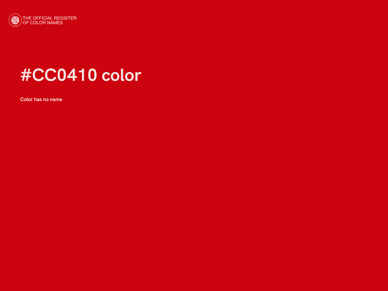 #CC0410 color image