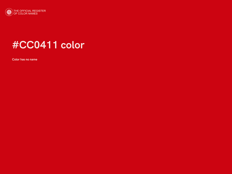 #CC0411 color image