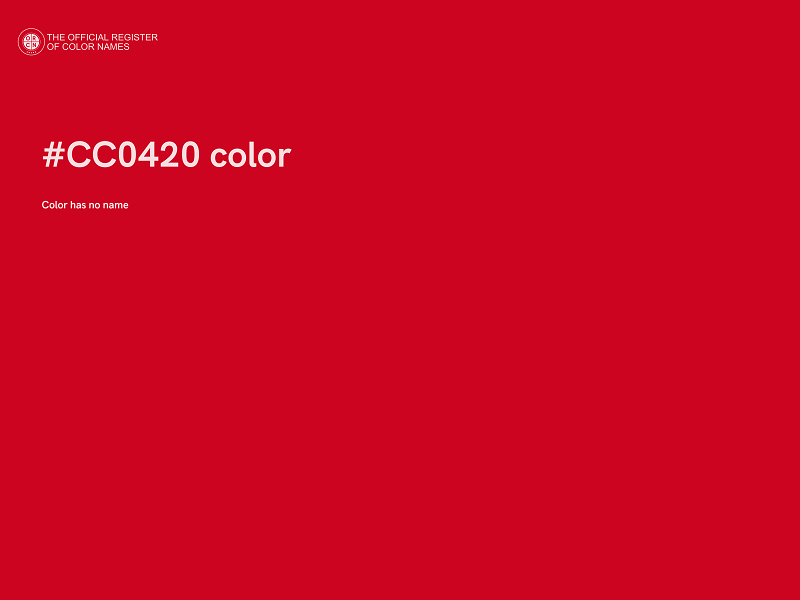 #CC0420 color image