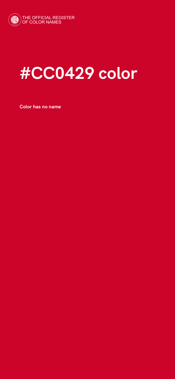 #CC0429 color image