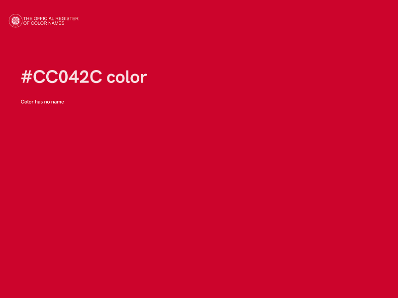 #CC042C color image