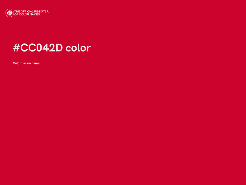 #CC042D color image