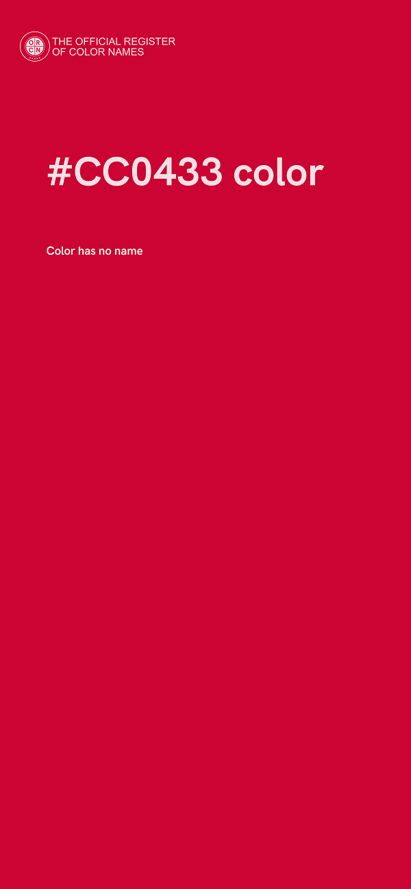 #CC0433 color image