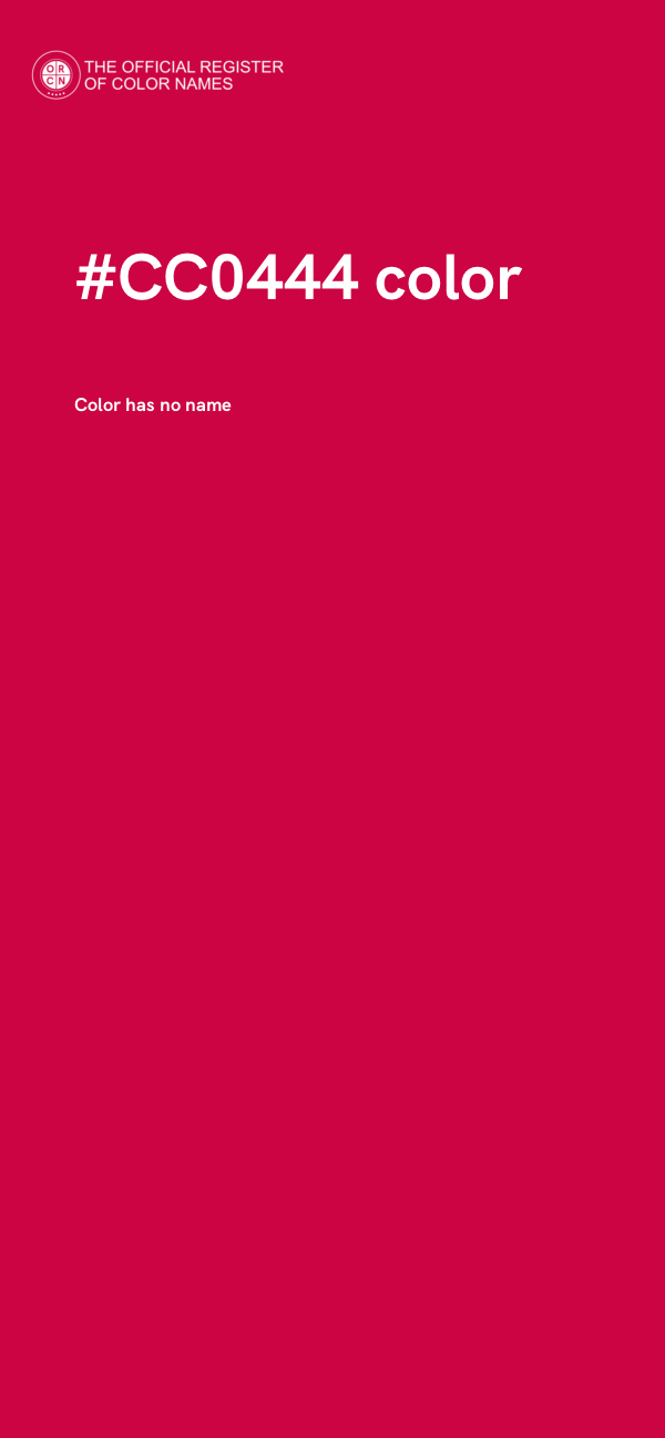 #CC0444 color image