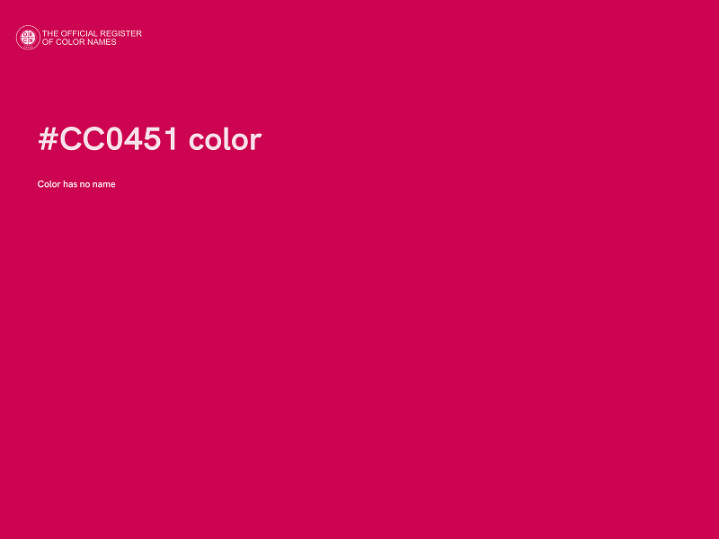 #CC0451 color image