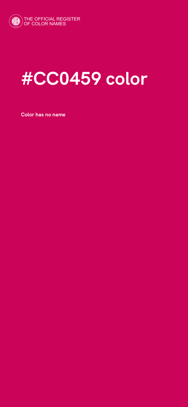 #CC0459 color image