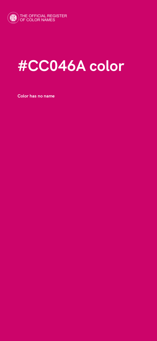 #CC046A color image