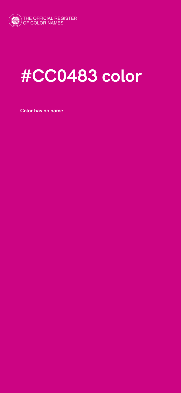 #CC0483 color image
