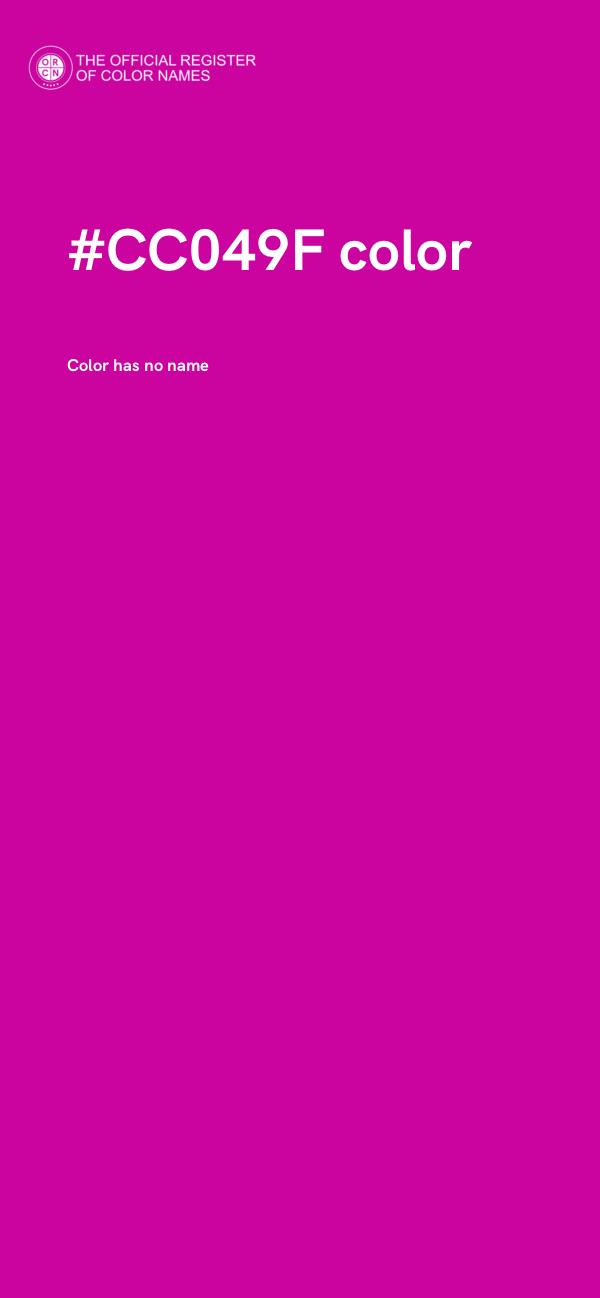 #CC049F color image