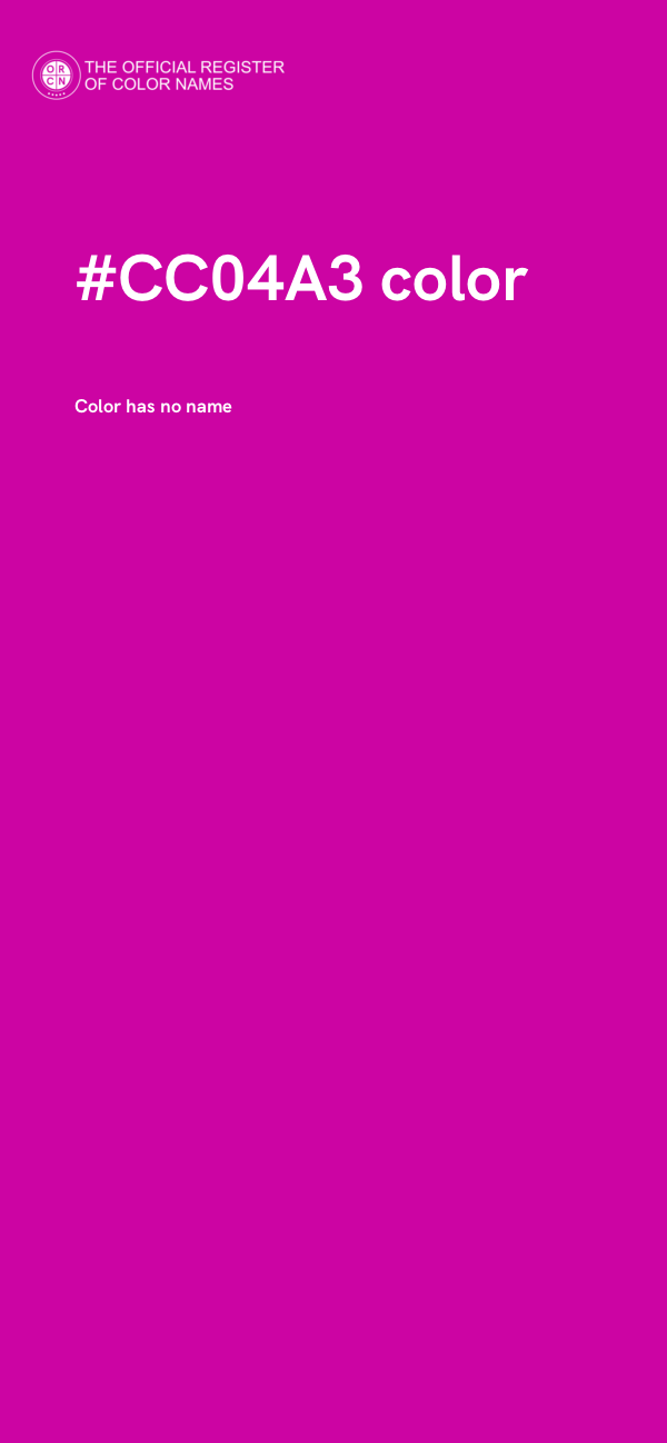 #CC04A3 color image