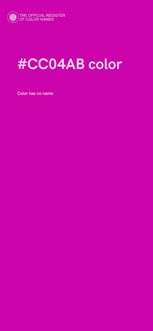 #CC04AB color image
